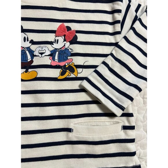 Disney Baby GAP Mickey Minnie Infant Girls Sweatshirt Top Size 18-24 months Exce - Picture 4 of 5